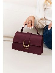 Lia Biassoni Skórzana torebka "Archiano" w kolorze bordowym - 25 x 16 x 8 cm rozmiar: onesize. Czerwone torby na ramię Lia Biassoni, bez wzorów, z materiału, przez ramię, bez dodatków. Za 364.45 zł.