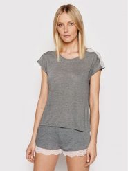 Etam Koszulka piżamowa Warm Day 6524553 Szary Regular Fit. Szare koszule nocne Etam, m, bez wzorów, z syntetyku, bez ramiączek. Za 69.99 zł.