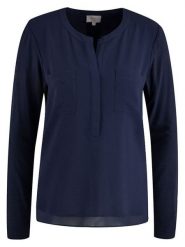 Milano Italy Bluzka w kolorze granatowym rozmiar: L. Niebieskie bluzki Milano Italy, l, bez wzorów, z wiskozy, bez kołnierzyka, bez ramiączek. Za 126.99 zł.