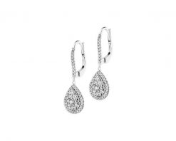 Kolczyki z białego złota z brylantami - 0,80 ct - próba 585. Białe kolczyki Apart, z brylantem, złote. Za 10,990.00 zł.