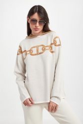 Sweter damski z kapturem TWINSET. Swetry Twinset Milano, s, bez wzorów, bez ramiączek. W wyprzedaży za 1,127.20 zł.