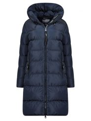 Geographical Norway Płaszcz zimowy "April" w kolorze granatowym rozmiar: 3XL. Niebieskie płaszcze Geographical Norway, na zimę, xl, bez wzorów, z puchu, bez kaptura. Za 279.78 zł.