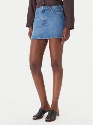 HUGO Spódnica jeansowa Galanie_B 50559551 Niebieski Regular Fit. Niebieskie spódnice Hugo, xl, bez wzorów, z bawełny. Za 429.99 zł.