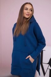 Bluza ocieplana z rozcięciami na bokach jeansowa. Bluzy KESI, l, bez wzorów, z bawełny, z kapturem. Za 263.47 zł.