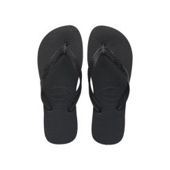 Klapki Havaianas Model 4000029 Kolor Czarny. Czarne klapki Havaianas, bez wzorów, bez obcasa. Za 128.00 zł.