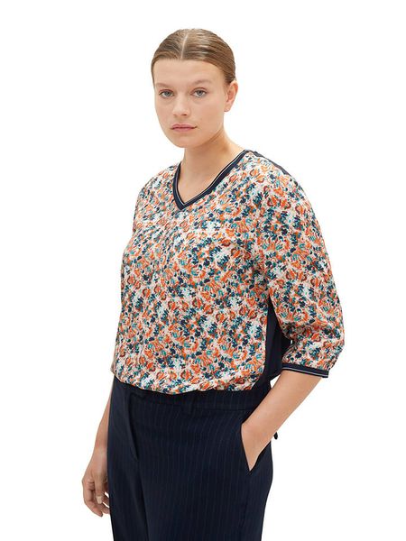 Tom Tailor Koszulka w kolorze czarnym ze wzorem rozmiar: 46. Czarne bluzki Tom Tailor, bez wzorów, bez kołnierzyka, bez ramiączek. Za 41.79 zł.