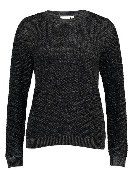 Vila Sweter "Dalo" w kolorze czarnym rozmiar: XL. Czarne swetry Vila, xl, bez wzorów, bez ramiączek. Za 125.27 zł.