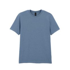 Bawełniana Koszulka Unisex Dla Dorosłych W Miękkim Stylu. Niebieskie bluzki GILDAN, xl, bez wzorów, z bawełny, sportowe, bez kołnierzyka, bez ramiączek. Za 38.99 zł.