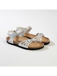 BACKSUN Sandały "Rio" w kolorze białym rozmiar: 41. Białe sandały Backsun, bez wzorów, klasyczne, z otwartym noskiem, bez obcasa, bez zapięcia. Za 130.99 zł.