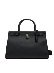 Tommy Hilfiger Torebka American Icon Tote Leather AW0AW17185 Czarny. Czarne torebki klasyczne TOMMY HILFIGER, bez wzorów, ze skóry, bez dodatków. Za 899.99 zł.