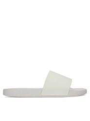 Calvin Klein Jeans Klapki Slide Monogram Tpu YW0YW01715 Biały. Białe klapki Calvin Klein Jeans, bez wzorów, z jeansu, bez obcasa. Za 119.99 zł.