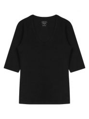 Claesens Koszulka w kolorze czarnym rozmiar: S. Czarne bluzki Claesen‘s, s, bez wzorów, z bawełny, bez kołnierzyka, bez ramiączek. Za 56.79 zł.