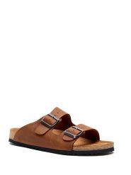 Comfortfusse Klapki w kolorze brązowym rozmiar: 40. Brązowe klapki Comfortfüße, bez wzorów, z otwartym noskiem, bez obcasa. Za 260.99 zł.