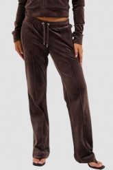 JUICY COUTURE Czekoladowe spodnie dresowe damskie z cyrkoniami Tina, Rozmiar XS. Brązowe spodnie dresowe Juicy Couture, s, bez wzorów, z dresówki. W wyprzedaży za 238.99 zł.