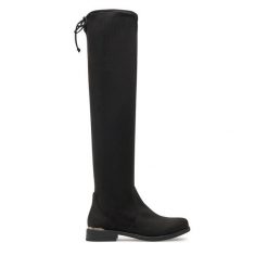 Muszkieterki Call It Spring. Czarne kozaki Call it Spring, bez obcasa, na płaskiej podeszwie, bez zapięcia. Za 439.99 zł.