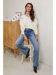 Soft Cashmere Sweter w kolorze kremowym rozmiar: 38/40. Brązowe swetry Soft Cashmere, bez wzorów, z kaszmiru, bez ramiączek. Za 104.99 zł.