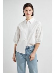 Josephine & Co Bluzka "Jacinta" w kolorze białym rozmiar: 44. Białe bluzki Josephine & Co, bez wzorów, z bawełny, bez kołnierzyka, bez ramiączek. Za 193.24 zł.
