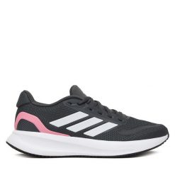 Buty do biegania adidas. Szare obuwie sportowe Adidas, bez zapięcia, do biegania. Za 259.99 zł.