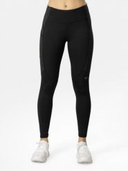 KARI TRAA Legginsy sportowe "Linnea" w kolorze czarnym rozmiar: XS. Czarne legginsy Kari Traa, xs, bez wzorów, z poliamidu, z podwyższonym stanem, outdoorowe. Za 140.86 zł.