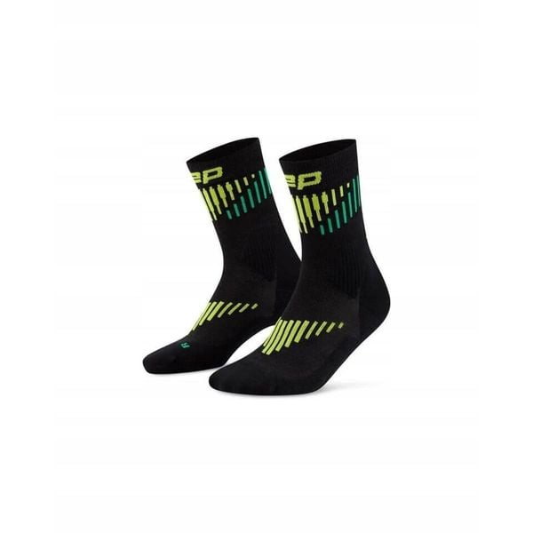 Damskie skarpetki kompresyjne do połowy łydki sportowe z wełną Merino Core. Czarne skarpety CEP, bez wzorów, z elastanu. Za 69.00 zł.