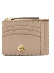 Tory Burch Skórzany portfel w kolorze beżowym - 11,5 x 8,5 cm rozmiar: onesize. Brązowe portfele Tory Burch, bez wzorów, z materiału. Za 506.32 zł.