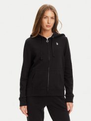 U.S. Polo Assn. Bluza WUP1512 Czarny Regular Fit. Czarne bluzy U.S. Polo Assn., l, bez wzorów, z syntetyku, bez kaptura. Za 299.99 zł.