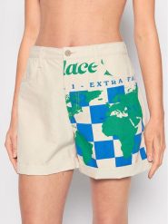 Vans Szorty materiałowe Eco Positivity VN0A5LHZ Beżowy Regular Fit. Brązowe szorty Vans, bez wzorów, z bawełny. Za 159.99 zł.