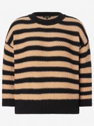More & More Sweter w kolorze czarno-jasnobrązowym rozmiar: 38. Brązowe swetry More & More, bez wzorów, bez ramiączek. Za 136.45 zł.