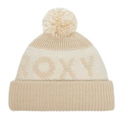 Czapka Roxy. Brązowe czapki Roxy, bez wzorów. Za 69.99 zł.