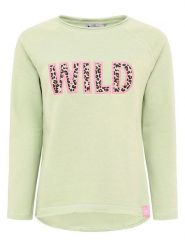 Zwillingsherz Koszulka "Wild" w kolorze zielonym rozmiar: L. Zielone bluzki Zwillingsherz, l, bez wzorów, bez kołnierzyka, bez ramiączek. Za 113.99 zł.