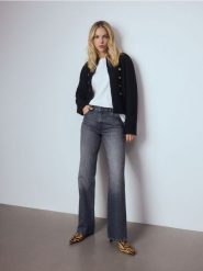 Jeansy straight - szary. Szare jeansy Reserved, bez wzorów. Za 139.99 zł.