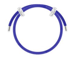 Bransoletka Liana, posrebrzana w kolorze ciemnoniebieskim. Niebieskie bransoletki Lilou, posrebrzane. Za 139.00 zł.