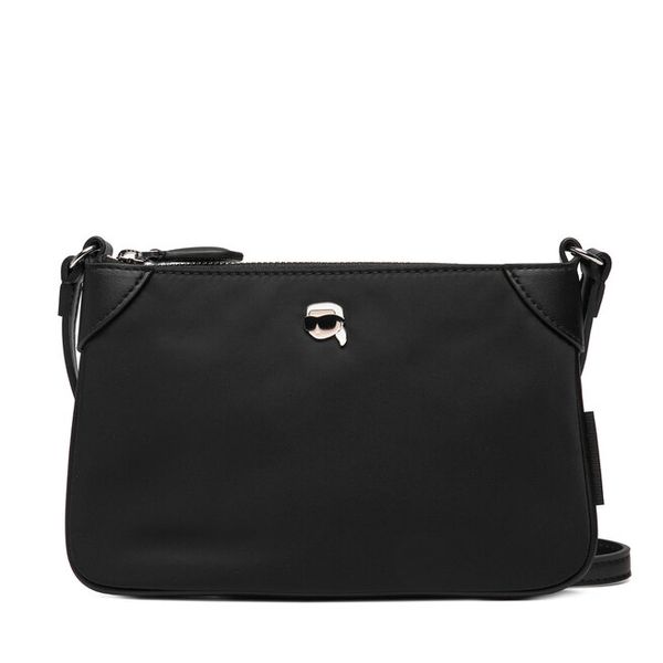 Torebka KARL LAGERFELD. Czarne listonoszki KARL LAGERFELD, bez wzorów, bez dodatków. Za 439.99 zł.