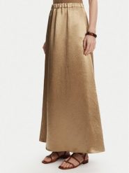 Max Mara Spódnica trapezowa Nuevo 2516101028 Beżowy Regular Fit. Brązowe spódnice Max Mara, bez wzorów, z acetatu, trapezowe. Za 749.99 zł.