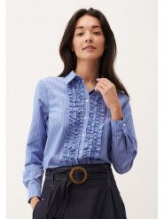 More & More Bluzka w kolorze niebieskim rozmiar: 38. Niebieskie bluzki More & More, bez wzorów, bez kołnierzyka, bez ramiączek. Za 97.45 zł.