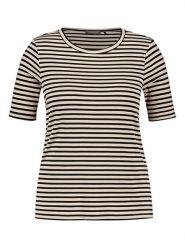 SAMOON Koszulka w kolorze beżowo-czarnym rozmiar: 54. Brązowe bluzki Samoon, bez wzorów, bez kołnierzyka, bez ramiączek. Za 78.84 zł.