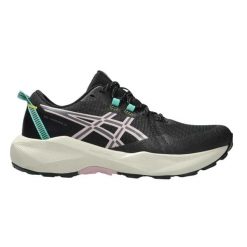 Buty damskie Asics Gel-Venture do biegania terenowego. Czarne trekkingi Asics, z materiału, do biegania. Za 326.99 zł.