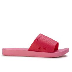 Klapki damskie Ipanama 83583 ANAT CLASSIC SLIDE FEM. Czerwone klapki Ipanema, bez wzorów, z materiału, bez obcasa. Za 57.60 zł.
