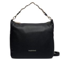 Torebka Valentino. Czarne torebki klasyczne Valentino, bez wzorów, ze lnu, bez dodatków. Za 749.99 zł.