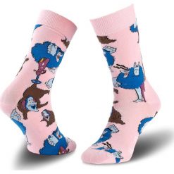 Skarpety Wysokie Damskie HAPPY SOCKS - BEA01-3001 Kolorowy Różowy. Czerwone skarpety Happy Socks, bez wzorów, z bawełny. W wyprzedaży za 19.00 zł.