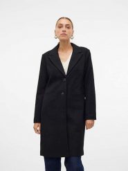 Vero Moda Płaszcz "Blaza" w kolorze czarnym rozmiar: M. Czarne płaszcze Vero Moda, m, bez wzorów, bez kaptura. Za 140.86 zł.