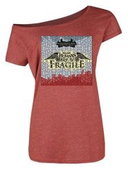 Nastrovje Potsdam Koszulka "Supernatural Fragile" w kolorze czerwonym rozmiar: L. Czerwone bluzki Nastrovje Potsdam, l, bez wzorów, bez kołnierzyka, bez ramiączek. Za 61.17 zł.