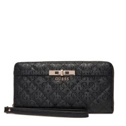 Duży Portfel Damski Guess. Czarne portfele Guess, z aplikacjami. Za 249.99 zł.
