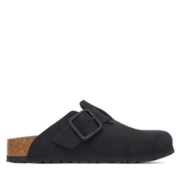 Klapki Birkenstock. Czarne klapki Birkenstock, bez wzorów, bez obcasa. Za 779.99 zł.