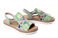 RIEKER V1241-92 multi, sandały damskie. Sandały Rieker, bez wzorów, bez obcasa, bez zapięcia. Za 255.92 zł.