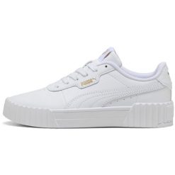 Adidasy Puma Carina 3.0 Jr, Dla obu płci. Białe obuwie sportowe Puma, ze skóry ekologicznej, bez zapięcia. Za 290.00 zł.
