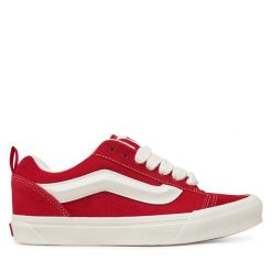 Vans. Czerwone trampki Vans, bez wzorów, bez zapięcia. Za 219.99 zł.