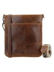 HIDE & STITCHES Skórzana torebka w kolorze brązowym - 25 x 28 x 9 cm rozmiar: onesize. Brązowe torby na ramię HIDE & STITCHES, bez wzorów, z materiału, na ramię, bez dodatków. Za 217.99 zł.