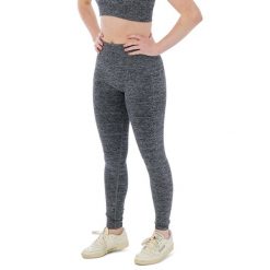 Sportowe legginsy damskie Xtreme Sportswear Antracyt melanż. Brązowe legginsy XTREME SOCKSWEAR, bez zapięcia, na fitness i siłownię. Za 134.50 zł.