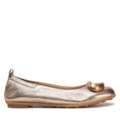 Baleriny Hispanitas. Żółte baleriny Hispanitas, bez wzorów, bez obcasa. Za 459.99 zł.
